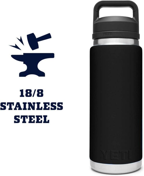 YETI Rambler 26 oz Bottle, Vacuum Insulated, Leakproof, Stainless Steel with Chug Cap - Image 6