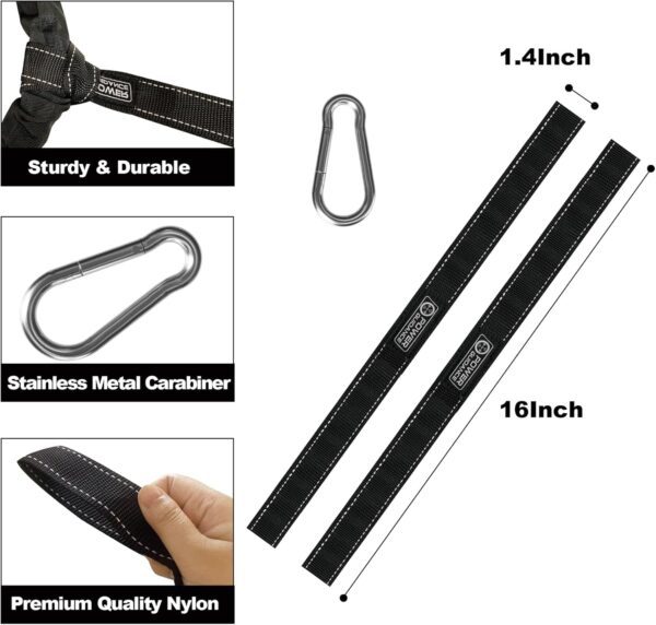 POWER GUIDANCE Battle Rope, 1.5/2 Inch Diameter Poly Dacron 30, 40, 50Ft Length Exercise Equipment for Home Gym & Outdoor Workout, Battle Rope Anchor Included… - Image 4