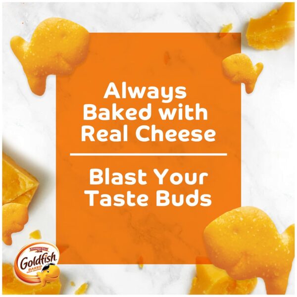 Goldfish Flavor Blasted Xtra Cheesy Pizza Crackers, 6.6 oz. Bag - Image 4