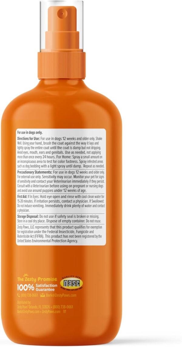 Zesty Paws Flea and Tick Spray for Dogs - Kill Fleas, Ticks & Their Eggs - Veterinarian Formulated - Soothes Itchy & Irritated Dog Skin - Cedarwood Oil, Rosemary Oil & Peppermint Oil - Image 4