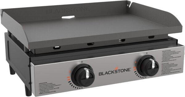 Blackstone 1666 22” Tabletop Griddle with Stainless Steel Faceplate, Powder Coated Steel, Black - Image 7