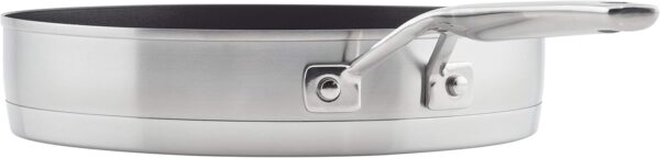 KitchenAid 3-Ply Base Stainless Steel Cookware Pots and Pans Set, 10 Piece, Brushed Stainless - Image 9