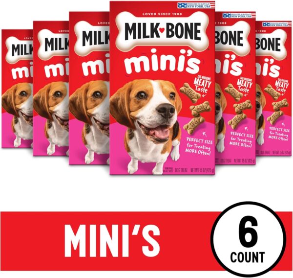 Milk-Bone Mini's Original Dog Biscuits - 15-Ounce (6 Count) - Image 2