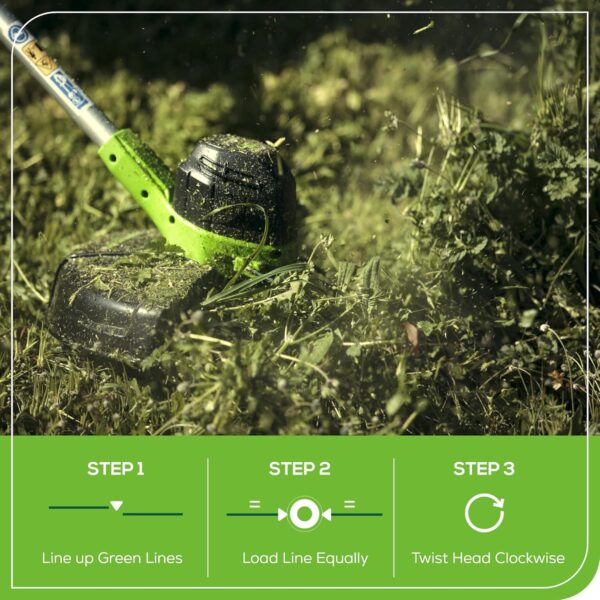Greenworks 40V Lawn Care Combo Kit, Trimmer & Blower for Edging & Leaf Cleanup, 2.0Ah Battery & Charger (Gas-Free Yard Duo) - Image 11
