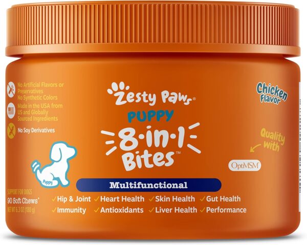 Zesty Paws Flea and Tick Spray for Dogs - Kill Fleas, Ticks & Their Eggs - Veterinarian Formulated - Soothes Itchy & Irritated Dog Skin - Cedarwood Oil, Rosemary Oil & Peppermint Oil
