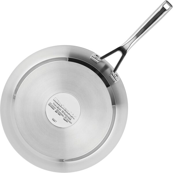 KitchenAid 3-Ply Base Stainless Steel Cookware Pots and Pans Set, 10 Piece, Brushed Stainless - Image 6
