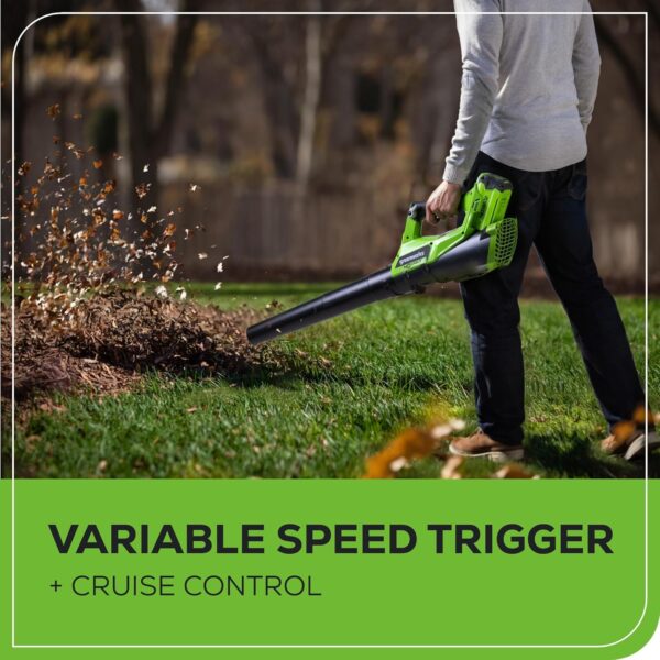 Greenworks 40V Lawn Care Combo Kit, Trimmer & Blower for Edging & Leaf Cleanup, 2.0Ah Battery & Charger (Gas-Free Yard Duo) - Image 14