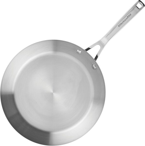 KitchenAid 3-Ply Base Stainless Steel Cookware Pots and Pans Set, 10 Piece, Brushed Stainless - Image 12