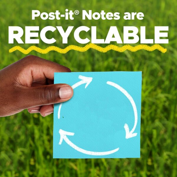 Post-it Super Sticky Notes, 24 Sticky Note Pads, 3 x 3 in., School Supplies, Office Products, Sticky Notes for Vertical Surfaces, Monitors, Walls and Windows, Supernova Neons Collection - Image 8