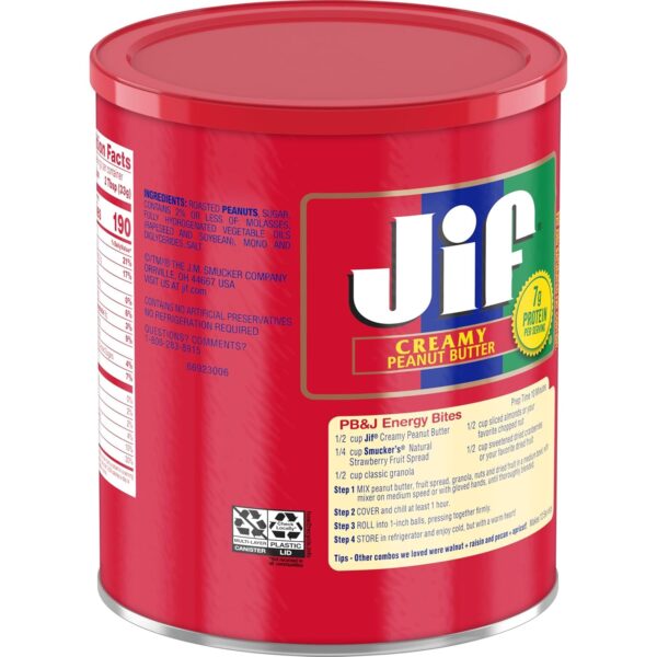 Jif Creamy Peanut Butter, 4 Pounds (Pack of 2) - Image 4