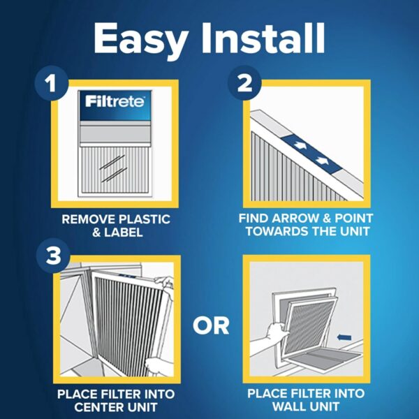 Filtrete 12x12x1 AC Furnace Air Filter, MERV 11, MPR 1000, Micro Allergen Defense, 3-Month Pleated 1-Inch Electrostatic Air Cleaning Filter, 6 Pack (Actual Size 11.81x11.81x0.81 in) - Image 8