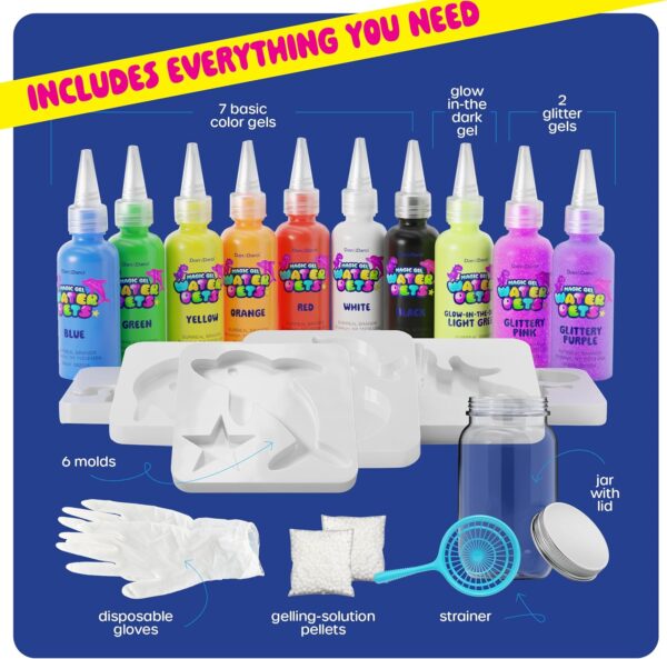 Dan&Darci Aqua Fairy Water Gel Kit for Kids - Craft for Kids - Magic Elf Toy Kits - Waters Pets - DIY Squishy Maker - Make Your Own Squishies Toys Crafts for Boys & Girls Ages 6-12 - Image 3