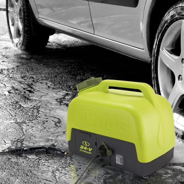 Sun Joe Cordless Portable Spray & Pressure Washer w/ Battery & Charger, 24V WA24C-LTE - Image 8