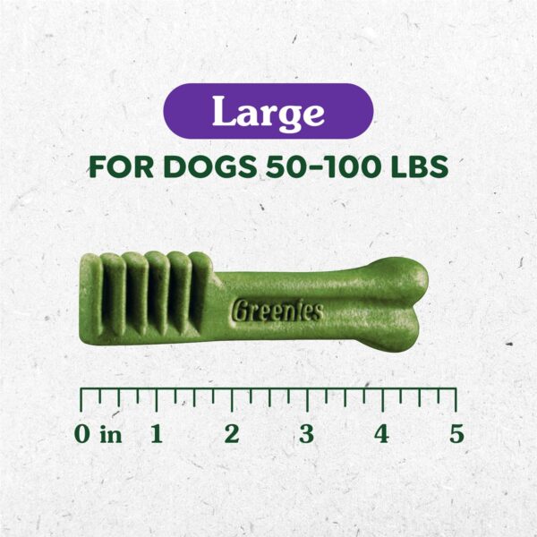 Greenies Large Dental Dog Treats, 3-Flavor Variety Pack, (3) 12 oz. Pouches, (24 Treats) - Image 4